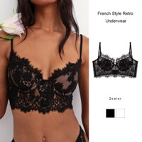 Phong Cách Pháp Retro Quần Lót Nữ Push-up Ren Quần Lót Mỏng Gợi Cảm Bầu Trời