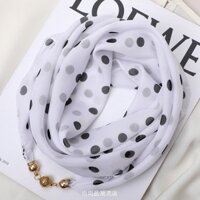 Phong Cách Phương Tây Chấm Bi Voan Nhỏ Vuông Khăn Từ Khóa Tam Giác Gạc Trang Trí Thời Trang Phù Hợp Với Retro Khăn Lụa Giữa