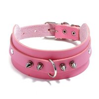 Phong cách punk mới, dây chuyền da PU phong cách punk châu Âu và Mỹ, vòng cổ choker cho nữ, dây đeo cổ, dây chuyền xương đòn