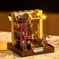 Phong Cách Retro diy house Mini house Handmade Nhà Nhỏ Lắp Ráp Mô Hình Quà Tặng Sinh Nhật Hướng Dẫn Sử Dụng Tiếng Anh