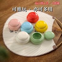 Phong Cách Retro Gốm Sứ Mini Bình Nhỏ Kín Lon Trà Son Phấn Hộp Bột Thơm Kem Mặt Lọ Kem Đóng Chai