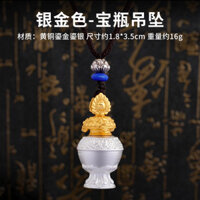 Phong Cách Tây Tạng Có Thể Mở Gawu Hộp Bảo Bình Mặt Dây Chuyền Vòng Cổ Đồng Mặt Dây Chuyền Phong Cách Dân Tộc Nam Nữ Thời Trang Mạ Vàng Bạc Mạ Vàng Mặt Dây Chuyền Dây Chuyền