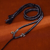 Phong Cách Tây Tạng Đeo Ngang Dzi Vòng Cổ Dây Chuyền Xương Đòn Tay Điều Chỉnh Thangka Bùa Hộ Mệnh Dây20250224