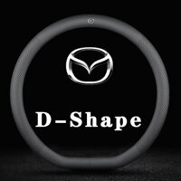 Phong Cách Tối Giản Xe Da PU Vô Lăng Dành Cho Xe Mazda 2 3 5 6 8 CX5 CX7 CX3 CX9 RX MX CX30 CX60 MX5 Atenza BT-50 Siêu Mỏng Thoáng Khí Trang Trí Tự Động Accessorie