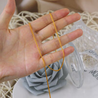 Phong Cách Trơn Dây Xích Chopin Giả Vàng Nữ Vòng Cổ Nhỏ Tươi Trơn Dây Xích Cổ Điển Phụ Kiện Trang Sức Trơn Thanh Lịch Vòng Cổ20250218Ww