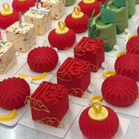 Phong Cách Trung Hoa 6 Liên Kết Fu Link Fu Nhân Vật Bánh Mousse Khuôn DIY Bánh Ngọt Trung Quốc Socola Món Tráng Miệng Khuôn Nướng Bánh