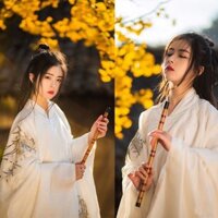 Phong Cách Trung Hoa Ảnh Đạo Cụ Dizi Hanfu Phong Cách Cổ Đại Biểu Diễn Khiêu Vũ Trang Phục Cổ Tiểu Cô Gái Trẻ Em Chụp Ảnh Trần Qingdi 3.23