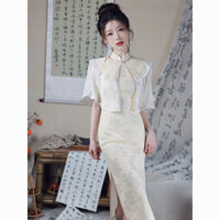 Phong cách Trung Hoa Dân Quốc [Bộ sưu tập 3701 người] Cải tiến sườn xám Cộng hòa Con gái Trung Hoa Mùa xuân 2023 Phong cách mới Phong cách trẻ trung Cô gái Stu Cùng phong cách Đầm nhỏ Cảm giác cao cấp Q20250227