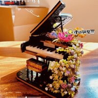 Phong Cách Trung Hoa Giáo Dục Khối Xây Dựng Lắp Ráp Đồ Chơi Cổ Lãng Mạn Đàn Piano Nhạc Sĩ Violin Tự Làm Cô Gái Quà Tặng 2.2666