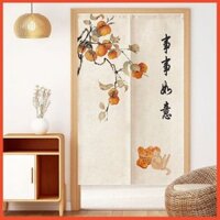 Phong Cách Trung Hoa Rèm Cửa Vách Ngăn Cửa Hàng Nhà Bếp Thương Mại Chặn Màn Nửa Rèm Vải Chặn Nhà Vệ Sinh Phòng Khách Phòng Tắm Treo Rèm