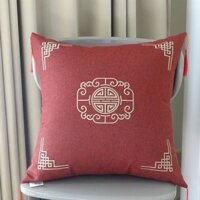 Phong Cách Trung Hoa Thêu Phòng Khách Gỗ Chắc Chắn Sofa Đệm Gối Gối Đầu Giường Tựa Lưng Lớn Xe Thắt Lưng Gối Có Lõi