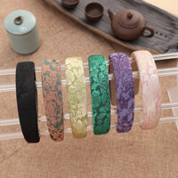 Phong Cách Trung Hoa Thêu Satin Bọt Biển Đầu Lâu Cao Cấp Satin Tinh Tế Rộng Vành Phụ Kiện Tóc Kẹp Tóc 3.14
