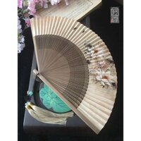 Phong Cách Trung Hoa Tranh Trung Hoa 20cm Nữ Cổ Điển Gấp Quạt Giấy Dây Hai Mặt Quạt Tre Quà Tặng Quạt Thơm Quạt Thủ Công Quạt Quà Tặng