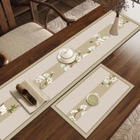 Phong Cách Trung Quốc Mới Lá Cờ Trà Thiền Khăn Trải Bàn Dài Bàn Trà Bàn Bảo Vệ Miếng Lót Trà Dùng Một Lần Hấp Thụ Nước Nhanh Khô Có Thể Tùy Chỉnh