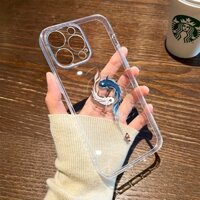 Phong cách Trung Quốc Qiankun Fish apple 16pro Ốp điện thoại trong suốt iphone Vỏ mềm trọn gói Chúc may mắn 13 / 14 / 15 Vỏ bảo vệ apple Xiaomi vivo