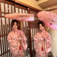 Phòng chụp ảnh tự sướng Mới Mùa Xuân Nhật Bản Sakura mùa cải tiến màu xám Kimono địa điểm chụp ảnh du lịch