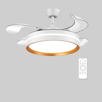 phòng khách quạt trần đèn LED giấu cánh Loa Bluetooth ĐỘNG CƠ LÕI ĐỒNG 6 Cấp Độ Gió 3 Chế Độ Đèn, Điều Khiển Từ Xa
