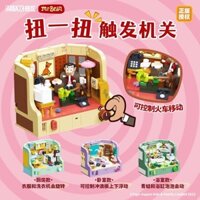 Phòng Mr. Bean Khối Xây Dựng Đồ Chơi Giáo Dục Lắp Ráp Đồ Trang Trí Sáng Tạo Quà Tặng Sinh Nhật Cho Nam Và Nữ