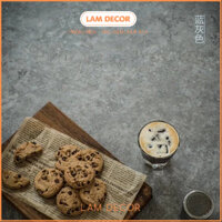 Phông nền chụp ảnh bằng nhựa pvc vân xi măng xám chụp ảnh food, giầy dép