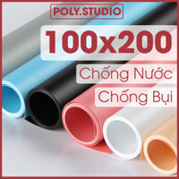 Phông Nền Chụp Ảnh PVC 100x200 cm Nhựa Màu Trắng, Xám, Đen, Cam, Hồng, Xanh Trời (Chọn Màu)