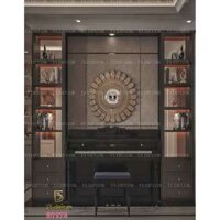 Phông nền nội thất tủ kệ  livestream chụp ảnh sản phẩm...