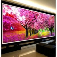 Phòng Ngủ 5d Phòng Khách Full Kim Cương Kim Cương Tranh Gắn Đá Trang Trí Tranh Gắn Đá Phong Cảnh Lãng Mạn Tình Yêu Hoa Anh Đào Cây Dán Kim Cương Full Kim Cương Cross Stitch Phòng Khách Masons Hiển Thị Kim Cương Tròn