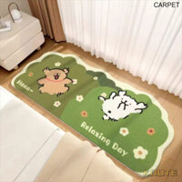 Phòng Ngủ Dễ Thương Đầu Giường Chăn Dài Bay Cửa Sổ Thảm Hoạt Hình Đường Chó Con Phòng Trẻ Em Dày Cashmere Chống Trơn Trượt Chân Thảm