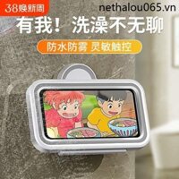 Phòng Tắm Điện Thoại Di Động Hộp Chống Thấm Nước Tắm Tiện Dụng Cụ Chân Đế Hút Cốc Treo Tường Giá Đuổi Theo Phim Truyền Hình Vệ Sinh Vị Trí Bàn ipad