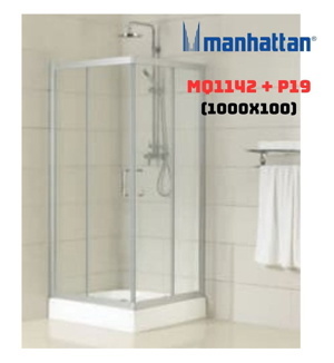 Phòng tắm đứng vuông (cửa lùa) Manhattan MQ1142