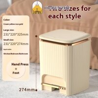 Phòng tắm gia đình Phòng khách Bàn đạp chân dung tích lớn Thùng rác có nắp