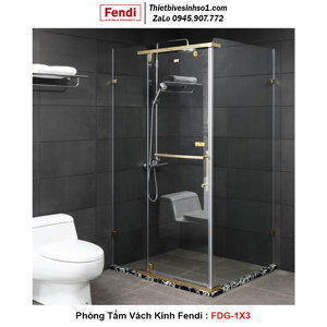 Phòng tắm kính Fendi FDG-1X3