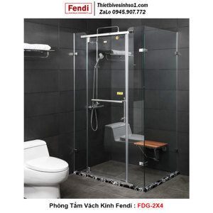 Phòng tắm kính Fendi FDG-2X4