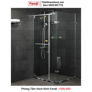 Phòng tắm kính Fendi FDG-3X3