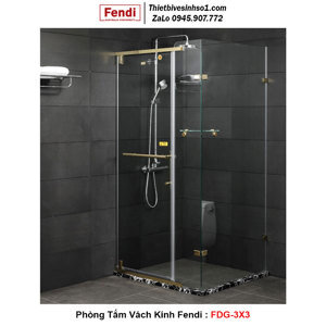 Phòng tắm kính Fendi FDG-3X3