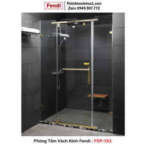 Phòng tắm kính Fendi FDP–1X3