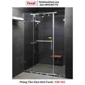 Phòng tắm kính Fendi FDP–1X3