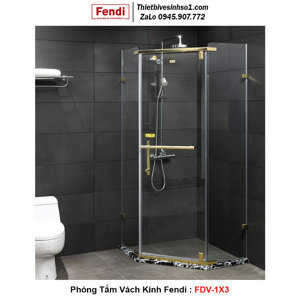 Phòng tắm kính Fendi FDV-1X3