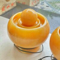 Phong Thủy Luân Đá Ngọc Hoàng Long Nguyên khối vàng đều Vân đẹp không nứt hàng loại 1