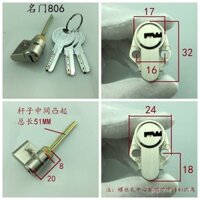 Phòng trong nhà cửa phòng ngủ kiểu cũ Lõi khóa một lưỡi gia dụng Có cột Sắt Khóa Tai Lõi khóa thông dụng