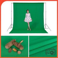 Phông vải tách nền xanh studio lá đã may ghép, phông nền chụp ảnh, quay phim TiTiDecor