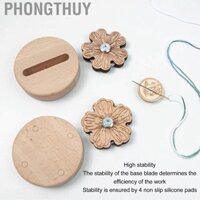 PhongThuy Công cụ cắt sợi hình hoa hình dạng hiệu quả Đa dạng máy cắt bàn với giá đỡ không trượt để quilting (hoa cúc)