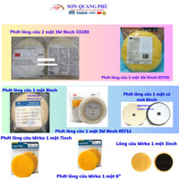 Phớt lông cừu 3M bước 1 33280, phớt mút 3inch 5inch 9inch, bánh lông cừu, phụ kiện đánh bóng SONQUANGPHU422