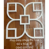 Phù điêu hoa văn nhựa PU gắn mặt trần kích thước 60 x 60cm