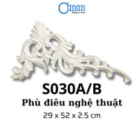 Phù điêu trang trí tường, trần, chất liệu nhựa PU cao cấp CANAN mã S030A/B