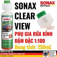 Phụ gia rửa kính lái SONAX CLEAR VIEW - ĐẬM ĐẶC - 371141 - Nhập khẩu Đức - 250mL - Nước rửa kính - Sonax