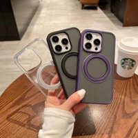Phù hợp cho vỏ iPhone 16 cho vỏ mờ 15promax giá đỡ từ tính xoay 13pro bao gồm tất cả vỏ chống rơi 14plus