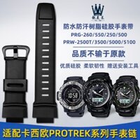 Phù Hợp Dây Đeo Bằng silicone Cho Đồng Hồ casio protrek series prg260 / 270 prw-3500 / 2500 / 5100