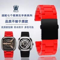 Phù Hợp Dây Đeo Bằng silicone denim Cho Đồng Hồ seven friday watches p1b / m2 / 02 / s2 / m3 / 01 / q2 / 03