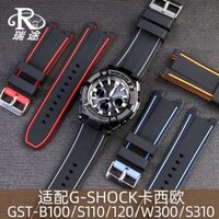 Phù Hợp Dây Đeo Cao Su Silicone Cho Đồng Hồ G-SHOCK GST-B100 / S110 / 120 / W300 / S310