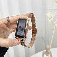 Phù Hợp Dây Đeo Tay Khóa Kim Loại + Khung Kim Loại Cho Đồng Hồ Thông Minh Redmi Smart band Pro / Redmi